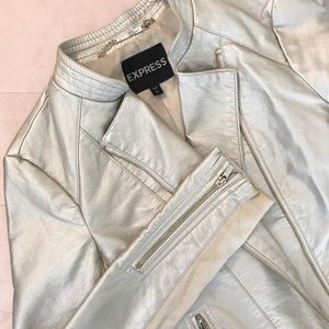 ✨SALE Express Gold Leather Jacket